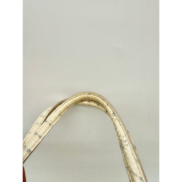 Brahmin Mini Asher Crocodile Leather Cream Satchel Shoulder Bag Women's - Picture 5 of 11